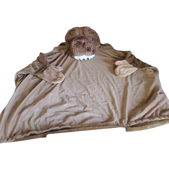 Jurassic World T-Rex Hooded Throw/Wearable Blanket 3D Plush - Picture 13 of 16